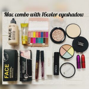 Maces Makeup Combo with 16-colour Pallet